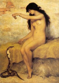 保羅 德西雷 特魯伊貝爾 The Nude Snake Charmer 保羅 德西雷 特魯伊貝爾 The Nude Snake Charmer